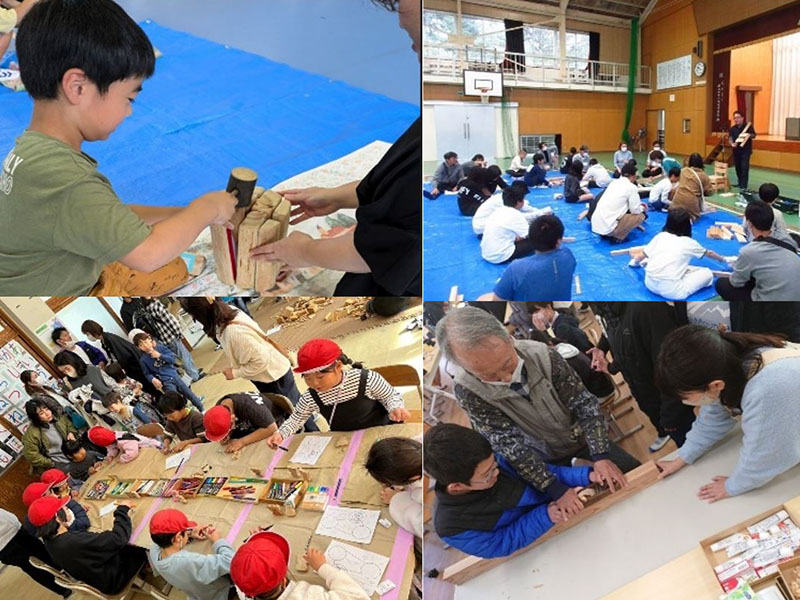 小学校での木育の様子