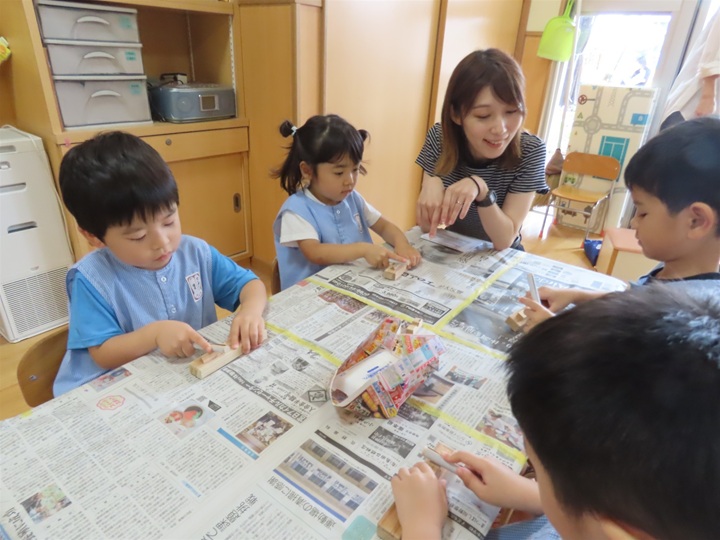 あやめ原こども園木育支援活動