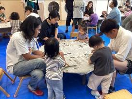 加江田保育園木育支援活動の様子